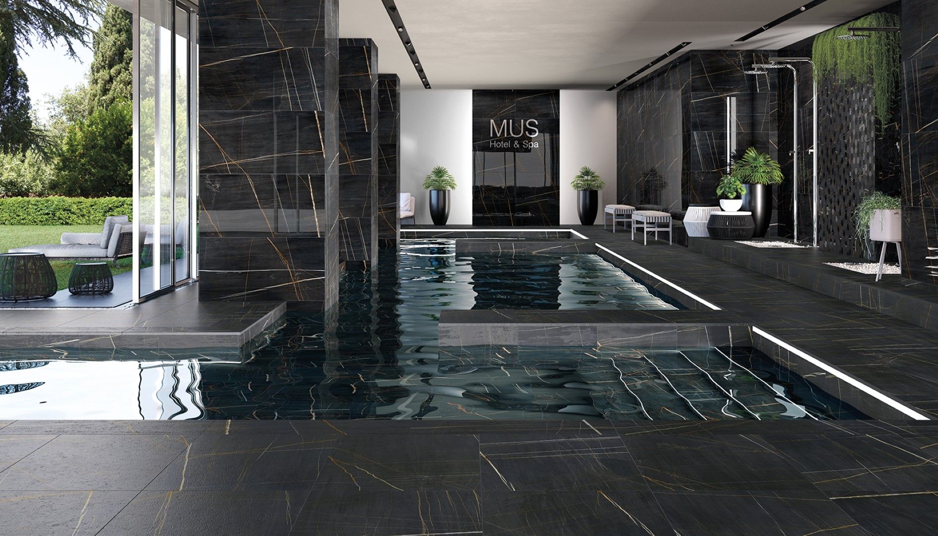 Nero Portoro Marble